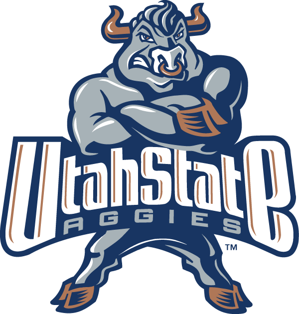 Utah State Aggies 1996-2000 Primary Logo vinyl decal